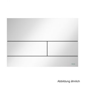 TECE Betätigungsplatte TECEsquare II Metall 2-Mengentechnik, Weiß glänzend