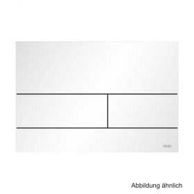 TECE Betätigungsplatte TECEsquare II Metall 2-Mengentechnik, Weiß matt