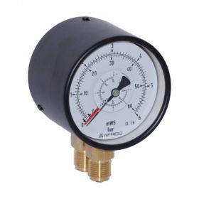 Differenzdruck-Manometer 1/2" 0- 6 bar, 0-60 mWS Gehäuse 100mm
