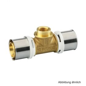 Alpex L Übergangs-T-Stück mit IG, 63 mm x 1" x 63 mm, Messing
