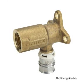 Alpex Wandwinkel 52 mm, Messing, 16 mm x Rp 1/2"