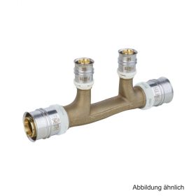 Alpex Strömungsverteiler Messing, 26 x 20 x 20 x 26 mm