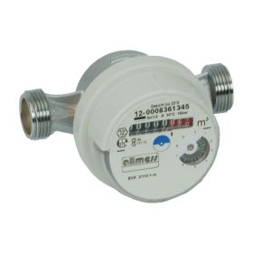 Allmess Aufputz-Wasserzähler Universal EVK 3/80-V TU6 +m (kalt bis 30°C),3/4"AG