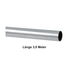 C-Stahl Systemrohr, blank, Länge 3,0m, 12 x 1,2 mm
