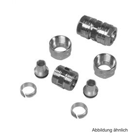 Rohrkupplung mit Klemmverbindung für Rohr 16 x 2 mm