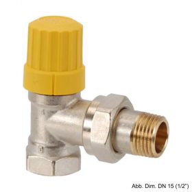 Danfoss Ventilunterteil RA-UR 10, 3/8", Eck m. Überwurfmutter 1/2", 013G3299