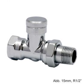 Danfoss Rücklaufverschraubung RLV-CX 15 1/2" Eck, verchromt, 003L0273