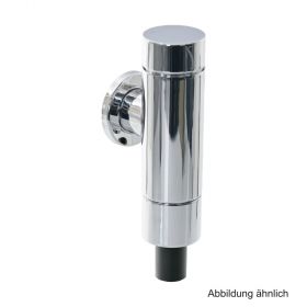 Aufputz-WC-Druckspüler 3/4" mit Vorabsperrung, verchromt