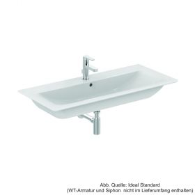 Ideal Standard Connect Air Möbelwaschtisch mit 1 Hahnloch und Überlauf 1040x460x165mm, weiss, E027401