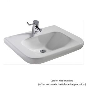 Ideal Standard Contour 21 Waschtisch barrierefrei 600 mm, unterfahrbar, ohne Überlauf, weiss, E512301