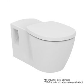 Ideal Standard Connect Freedom Wand-Tiefspül-WC barrierefrei, ohne Spülrand, 360x700x385mm, weiss, E8194MA