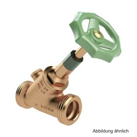 Kemper Eco Freistrom-Absperrv. DN40 AG 1 3/4" mit Entleerst. 1/4", 1702G04000