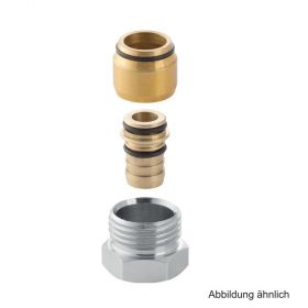 Geberit FlowFit Anschlussverschraubung mit AG, 16 mm x 1/2"