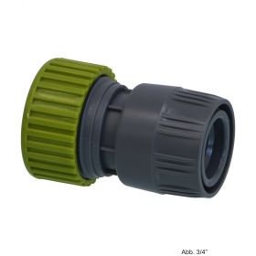 PVC-U Hydro-Fit Kupplung, Klemm x Klickmuffe 15-19 mm, Grau/Grün