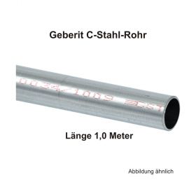 Geberit Mapress C-Stahl Rohr, außen verzinkt, 1,00 m Stange, 22 x 1,5 mm
