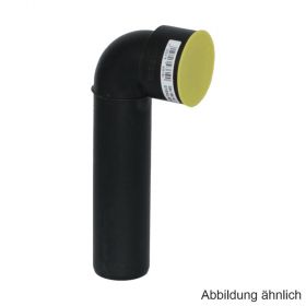 Geberit Silent-PP Anschlußbogen lang m.1 Muffe, mit verl. Anschluß, DN 50-40-90°