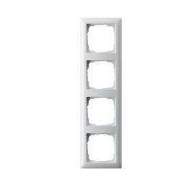 Gira Standard 55 Abdeckrahmen für Kombination, 4fach, reinweiß glänzend 021403