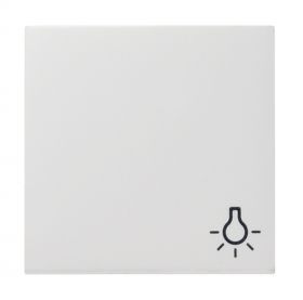 Gira System 55 Wippe mit Symbol für Wippschalter Licht, reinweiß glänzend 028503