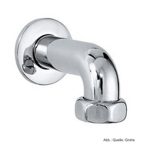 GROHE Abgangsbogen Mutter 1 1/2"x1 1/4" AG, 125mm Ausladung, chrom 12432000