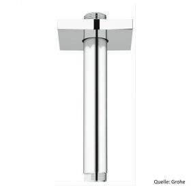 GROHE Deckenauslass Rainshower eckige Rosette Länge 142mm chrom, 27485000