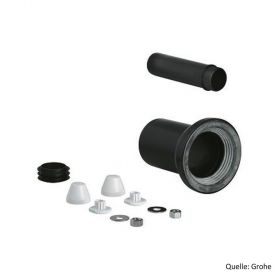 GROHE WC Zu- und Ablaufgarnitur für wandhängendes WC, 150mm, schwarz 37311K00