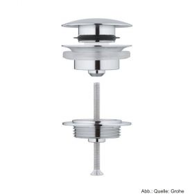 GROHE Armaturenzubehör Ablaufgarnitur mit Klickverschluss, chrom 65807000