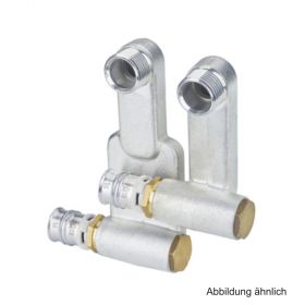 Alpex HK-Anschluss Set rechts, Messing, 16 mm x G 1/2" Kappe