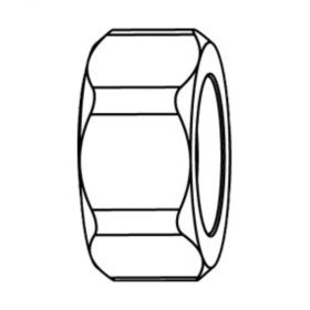 HEIMEIER Verschraubungsmutter,vernickelt DN 10 (3/8"), 012101011