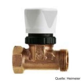 HEIMEIER Vorlauf-Regulierventil Rp1/2" IGxG3/4"AG, m. Handregulierkappe