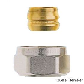 HEIMEIER Klemmverschraubung für Cu- u. Stahlrohr 12 mm und G 3/4" AG