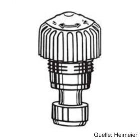 HEIMEIER Thermostat-Oberteil für VHK m. Bauschutzkappe weiß, G 1/2", 432002301