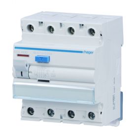 Hager FI-Schalter CDA463D, 4 polig 6kA 63A 30mA Typ A, CDA463D