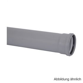 HT-Abflussrohr mit Dichtring, DN 90 x 2000 mm