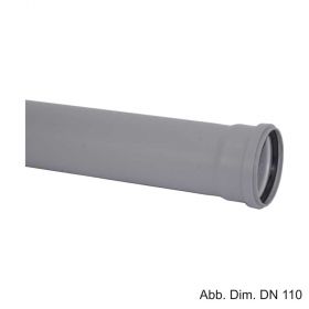 HT-Abflussrohr mit Dichtring, DN 90 x 150 mm