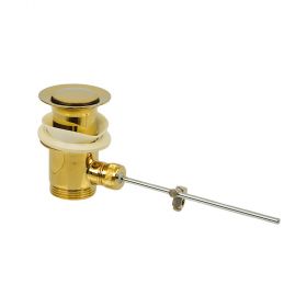 Excentergarnitur 1 1/4" gold, mit Excenterstopfen