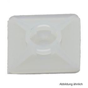 Befestigungssockel selbstklebend, 27 x 27 mm, 100 Stück
