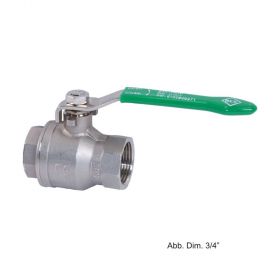 Trinkwasser Kugelhahn aus Edelstahl mit Hebelgriff, 1 1/2"