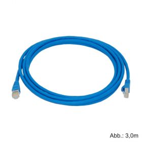 Kupfer-Patchkabel Cat. 7, 3m blau