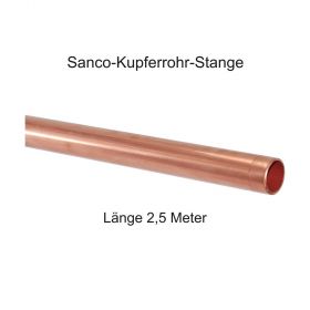 Sanco Kupfer Installationsrohr in 2,5 m Stangen, 108 x 2,5 mm
