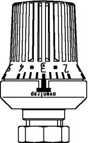 Oventrop Thermostat Uni XHM (M 30 x 1,5) mit Flüssigfühler, weiß, 1011360
