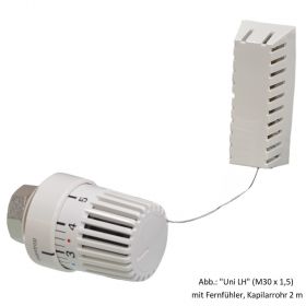 Oventrop Thermostat Uni LH 7-28 °C, 0 * 1-5, Fernfühler 2 m, weiß, 1011665