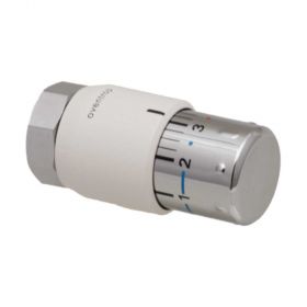 Oventrop Thermostat Uni SH 7-28 °C, 0 * 1-5, Flüssig-Fühler, weiß/verchromt