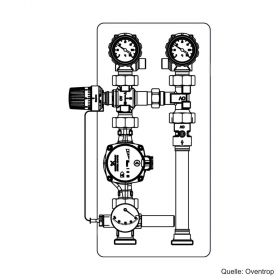Oventrop Regumat RTA-180 DN 25 ohne Pumpe, 1354692