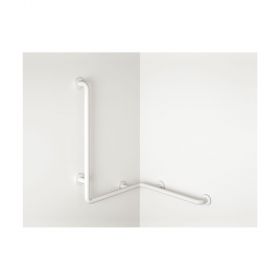 pba 400-NY Duschhandlauf mit Brausehalter, A=760 mm, B=760 mm, C=1160 mm links, weiss Nylon, 4CN443000B012