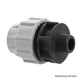 Plasson Serie 18, Anschlussverschraubung mit AG, 20 mm x 1/2"