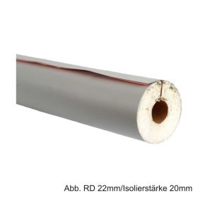 PUR-Isolierschale mit PVC-Mantel, Länge 1m, 50%, RD 42mm / Isolierstärke 20mm