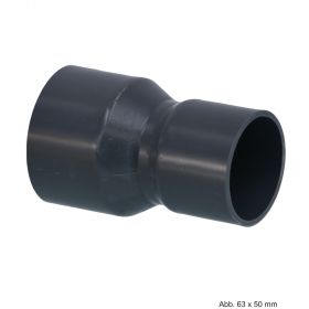 PVC-U Muffe reduziert, Klebemuffe, 10 bar, 250 mm x 225 mm