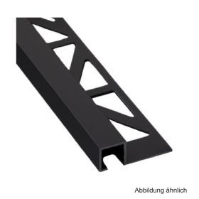 Quadratprofil Aluminium schwarz, 11 mm, Länge: 250 cm