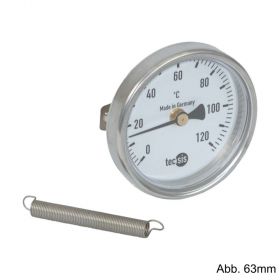 Bimetall-Anliege-Thermometer Gehaeuse 63mm 0-120Grad