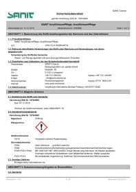 Sanit Cleanline Acryl SchaumPflege 750 ml